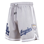 MLB LOS ANGELES DODGERS CLASSIC CHENILLE MEN'S SHORT (GRAY)