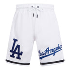 MLB LOS ANGELES DODGERS CLASSIC CHENILLE MEN'S SHORT (WHITE)
