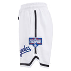 MLB LOS ANGELES DODGERS CLASSIC CHENILLE MEN'S SHORT (WHITE)