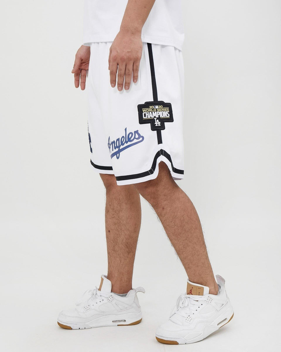 MLB LOS ANGELES DODGERS LOGO PRO TEAM MEN'S SHORT (WHITE)