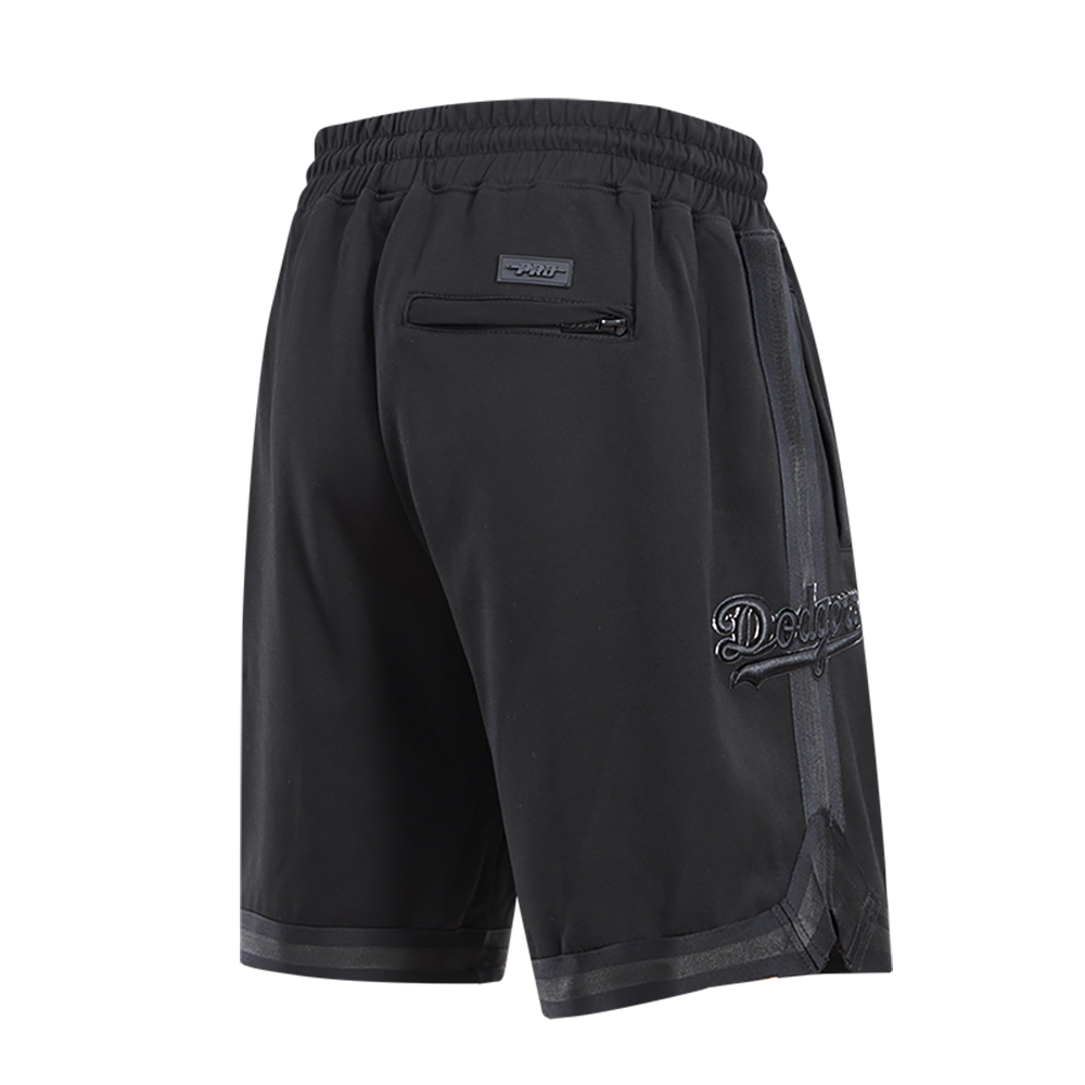 MLB LOS ANGELES DODGERS TRIPLE BLACK PRO TEAM MEN'S SHORT (BLACK)