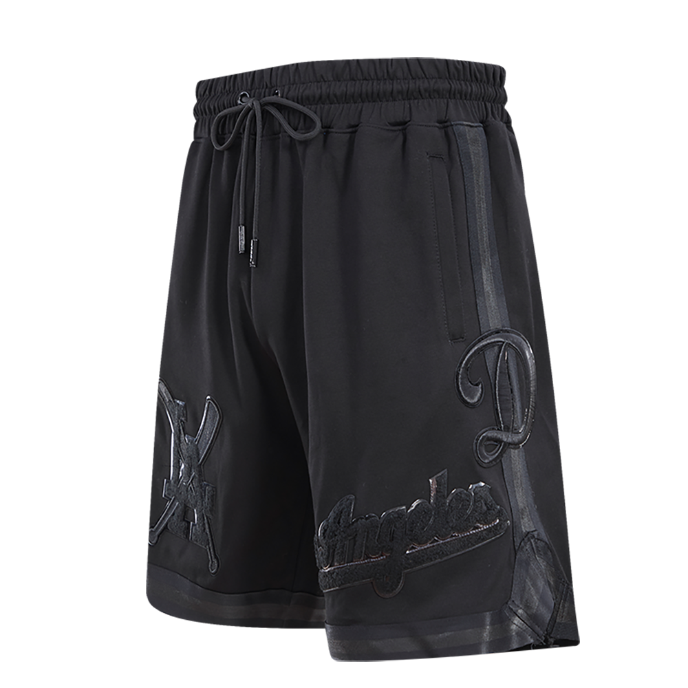 MLB LOS ANGELES DODGERS TRIPLE BLACK PRO TEAM MEN'S SHORT (BLACK)