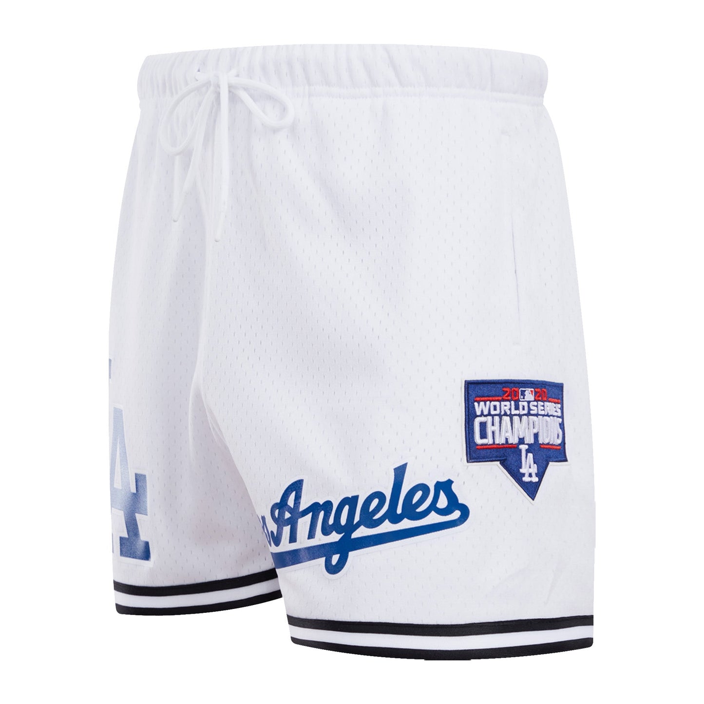 MLB LOS ANGELES DODGERS LOGO MEN'S MESH SHORT (WHITE)