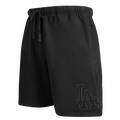 MLB LOS ANGELES DODGERS NEUTRAL SHORT EN MOLLETON POUR HOMME (NOIR)