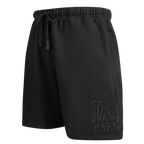 MLB LOS ANGELES DODGERS NEUTRAL SHORT EN MOLLETON POUR HOMME (NOIR)