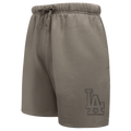 MLB LOS ANGELES DODGERS NEUTRAL MEN'S  FLC SHORT (DARK TAUPE)