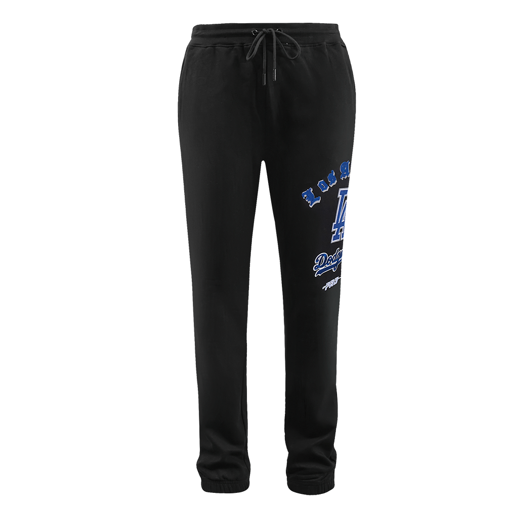 MLB LOS ANGELES DODGERS OLD ENGLISH MEN'S FLC SWEATPANT (BLACK)