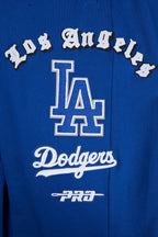 MLB LOS ANGELES DODGERS OLD ENGLISH PANTALON OUATÉ EN MOLLETON POUR HOMME (BLEU DODGER)
