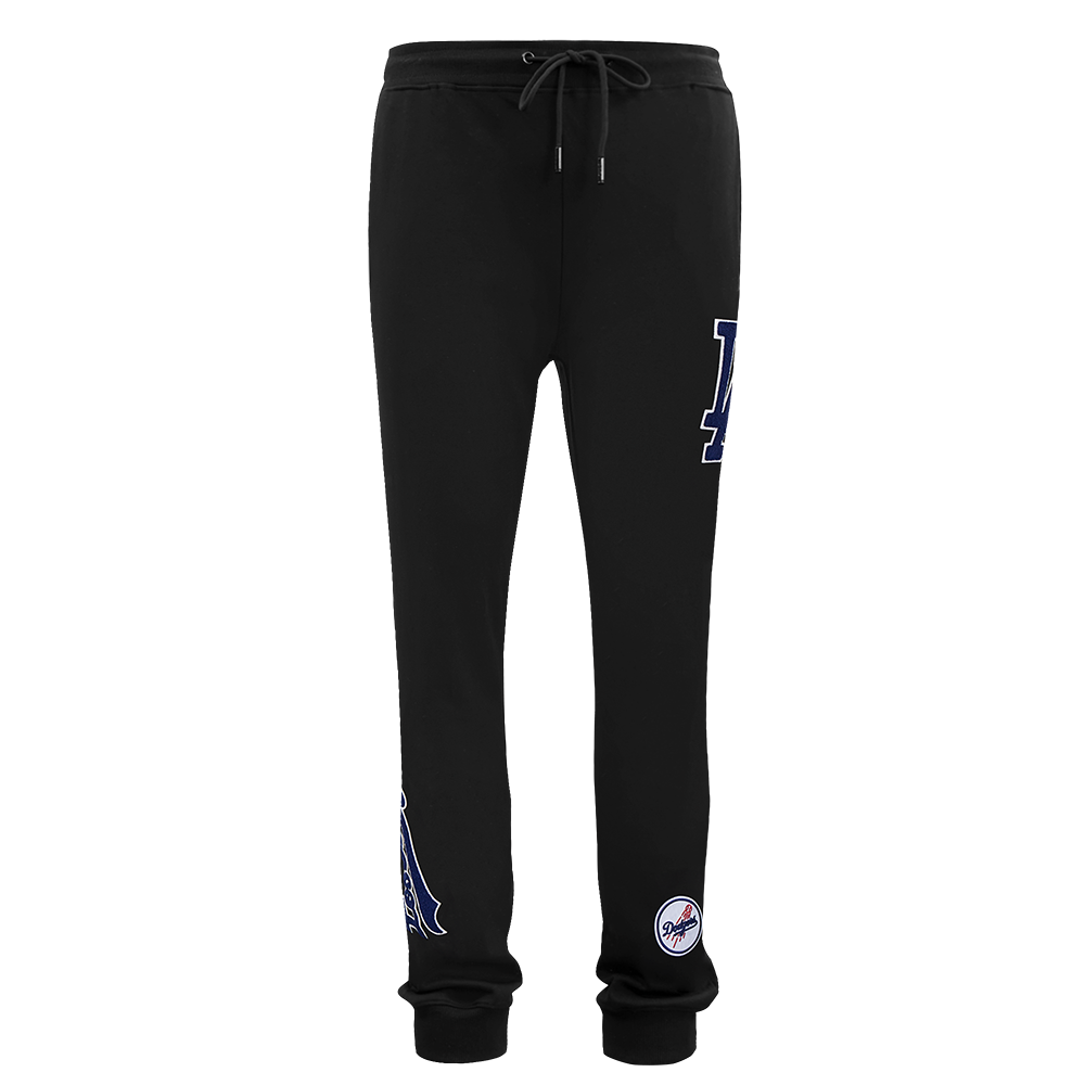 MLB LOS ANGELES DODGERS CLASSIC CHENILLE PANTALON JOGGER POUR HOMME (NOIR)