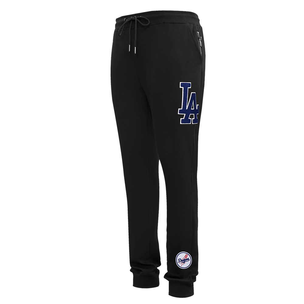 MLB LOS ANGELES DODGERS CLASSIC CHENILLE PANTALON JOGGER POUR HOMME (NOIR)
