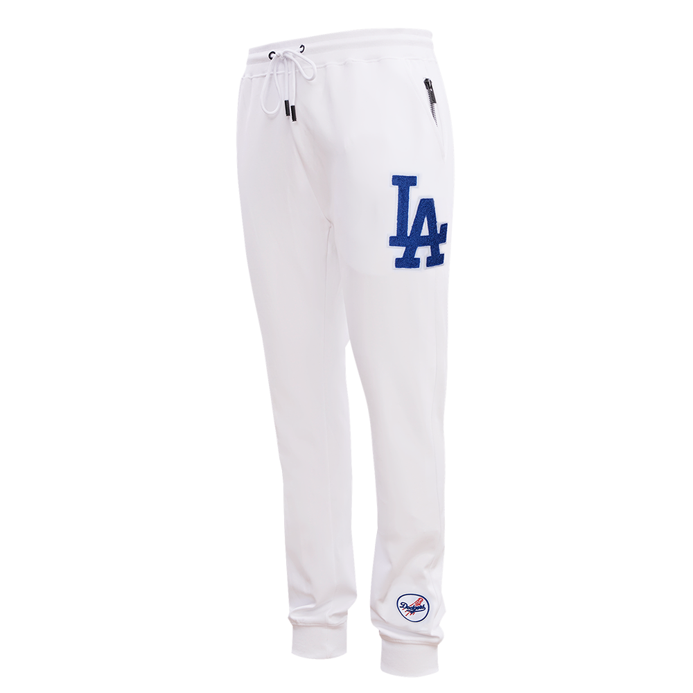 MLB LOS ANGELES DODGERS CLASSIC CHENILLE MEN'S JOGGER (WHITE)