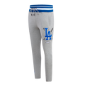 MLB LOS ANGELES DODGERS MASH UP MEN'S RIB FLC SWEATPANT (HEATHER GREY/DODGER BLUE)