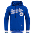 MLB LOS ANGELES DODGERS SCRIPT TAIL MEN'S RIB FLC PO HOODIE (DODGER BLUE)