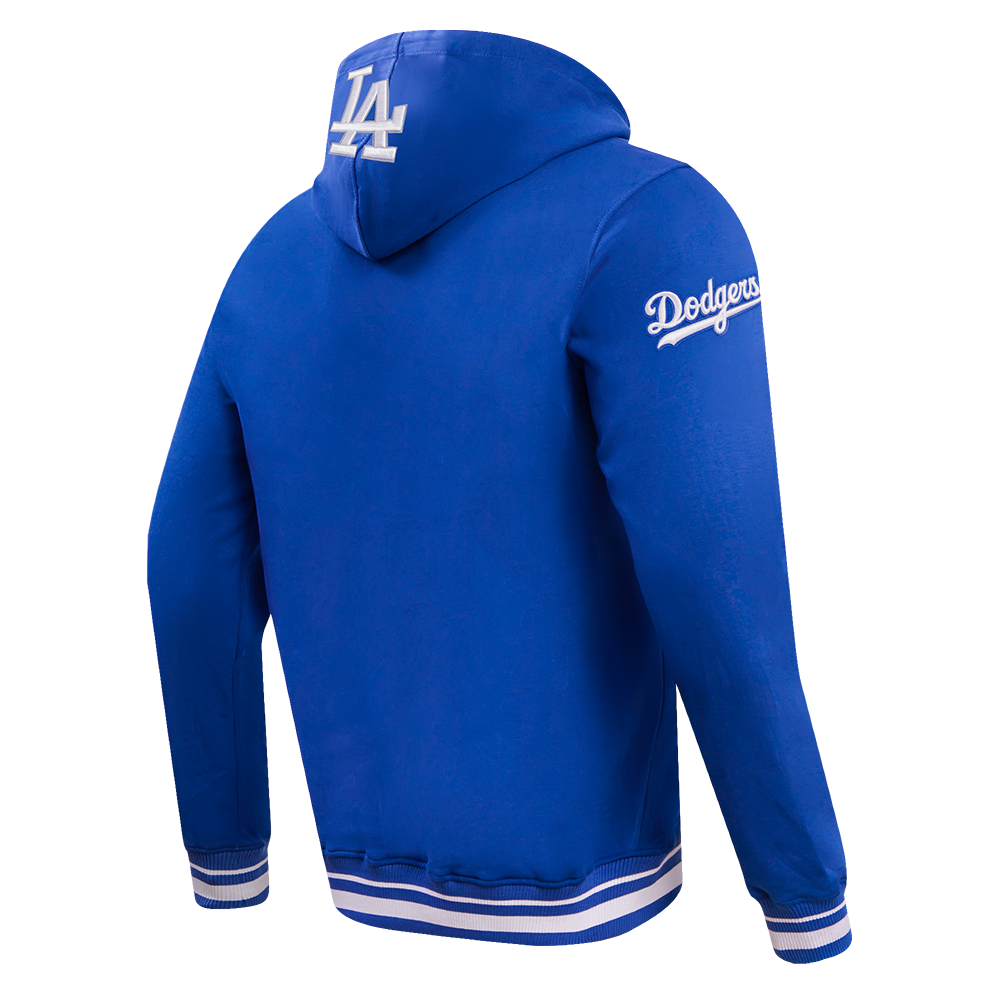 MLB LOS ANGELES DODGERS SCRIPT TAIL MEN'S RIB FLC PO HOODIE (DODGER BLUE)