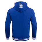 MLB LOS ANGELES DODGERS SCRIPT TAIL MEN'S RIB FLC PO HOODIE (DODGER BLUE)