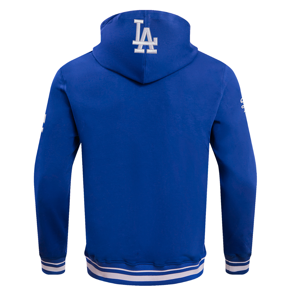 MLB LOS ANGELES DODGERS SCRIPT TAIL MEN'S RIB FLC PO HOODIE (DODGER BLUE)
