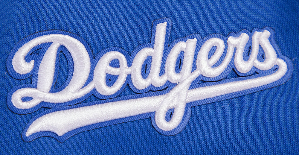 MLB LOS ANGELES DODGERS SCRIPT TAIL MEN'S RIB FLC PO HOODIE (DODGER BLUE)