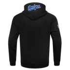 MLB LOS ANGELES DODGERS OLD ENGLISH MEN'S FLC PO HOODIE (BLACK)