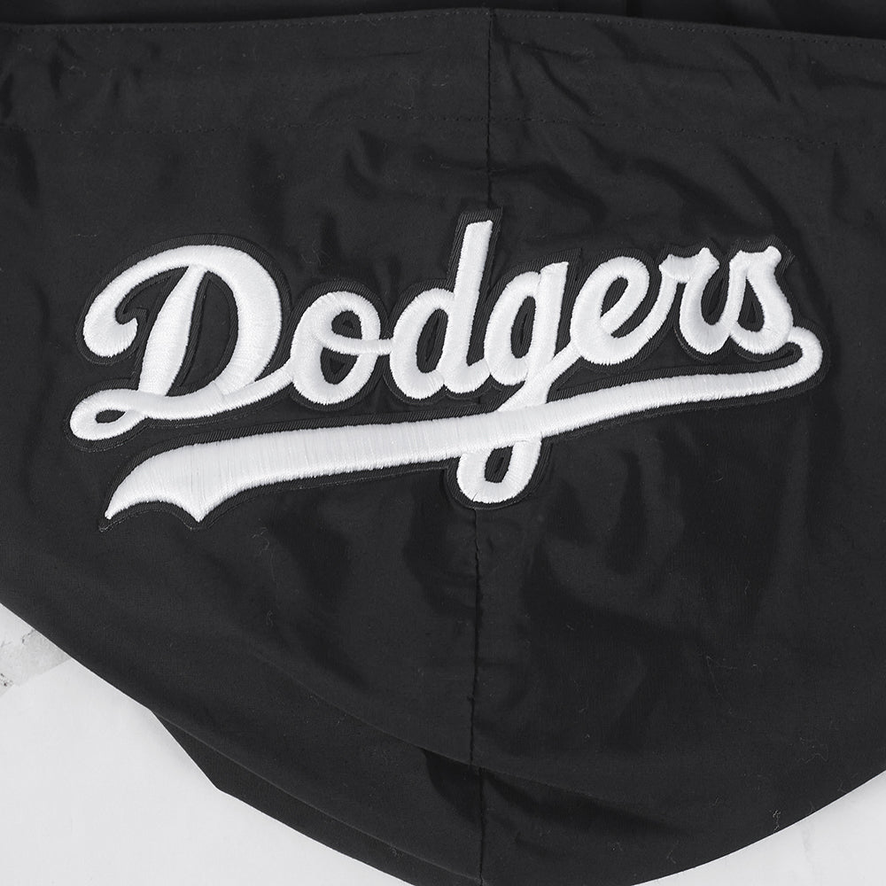 MLB LOS ANGELES DODGERS CLASSIC WIND SUIT CHANDAIL À CAPUCHON TISSÉ À GLISSIÈRE POUR HOMME (NOIR)