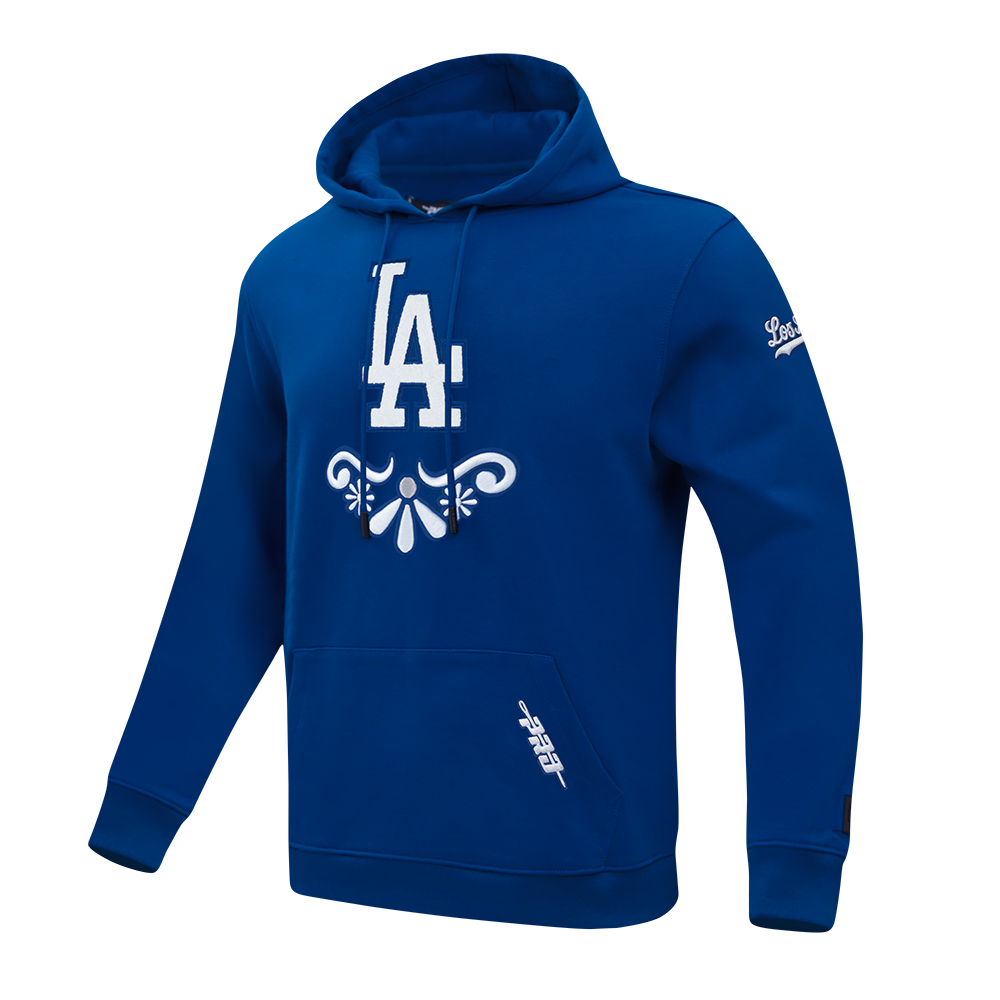 MLB LOS ANGELES DODGERS SUGAR SKULL CHANDAIL À CAPUCHON EN MOLLETON POUR HOMME (BLEU DODGER)