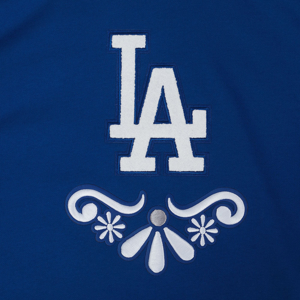MLB LOS ANGELES DODGERS SUGAR SKULL CHANDAIL À CAPUCHON EN MOLLETON POUR HOMME (BLEU DODGER)