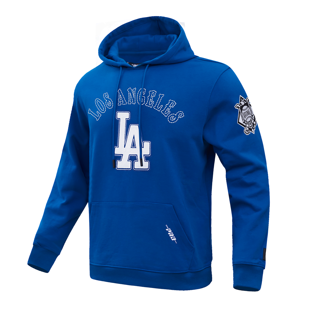 MLB LOS ANGELES DODGERS REBEL ATHLETICS MEN'S FLC PO HOODIE (DODGER BLUE)