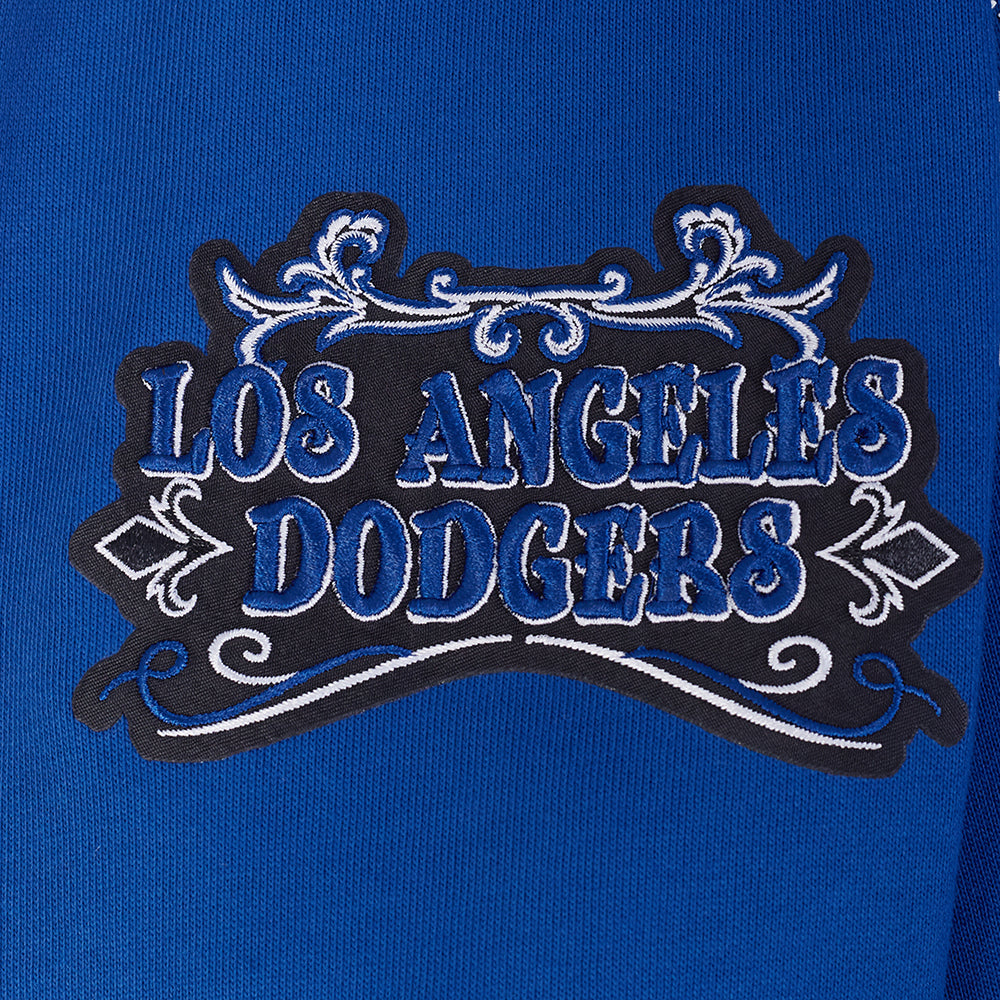 MLB LOS ANGELES DODGERS REBEL ATHLETICS MEN'S FLC PO HOODIE (DODGER BLUE)