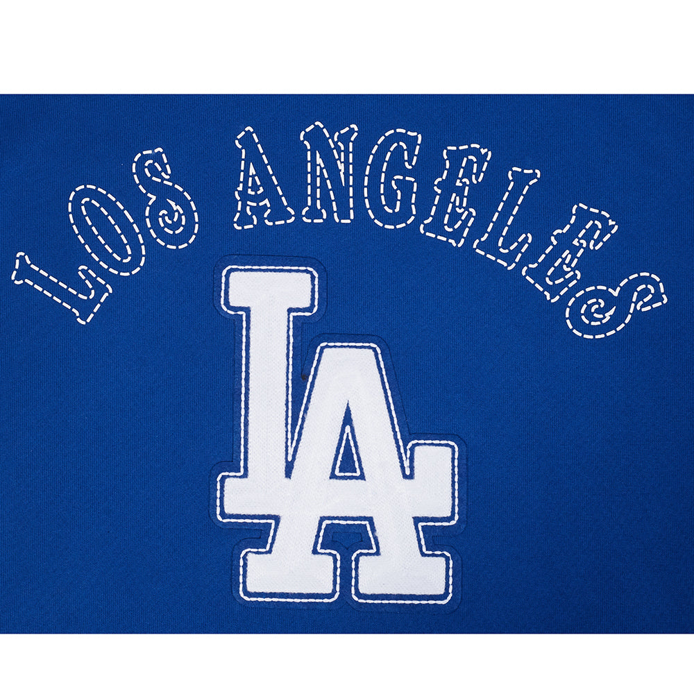MLB LOS ANGELES DODGERS REBEL ATHLETICS MEN'S FLC PO HOODIE (DODGER BLUE)