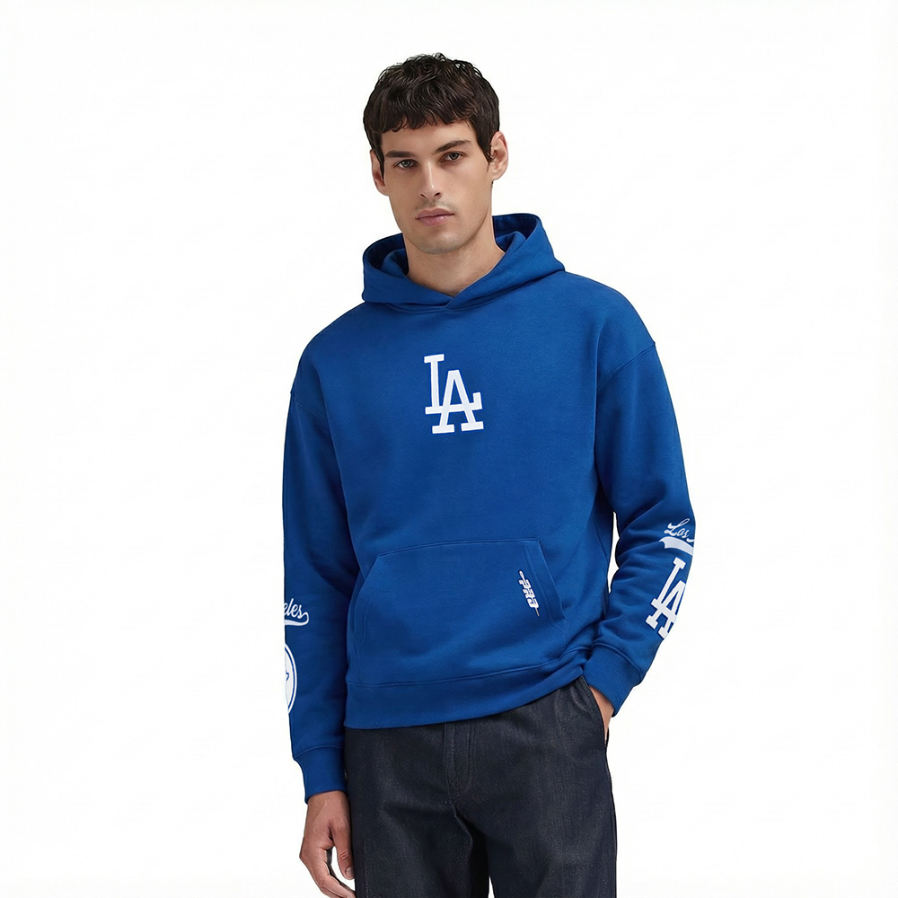 MLB LOS ANGELES DODGERS LIVING LARGE MEN'S PULLOVER HOODIE (DODGER BLUE)