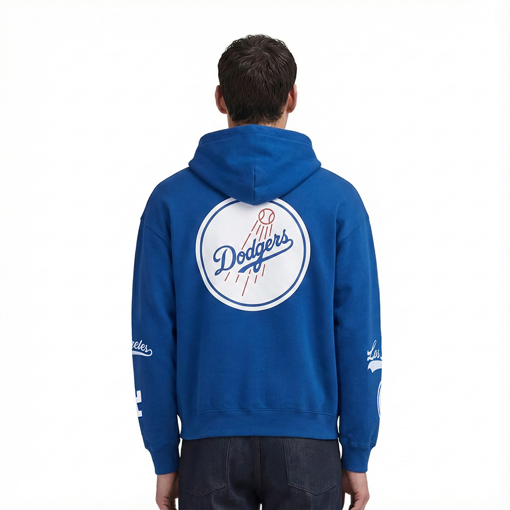 MLB LOS ANGELES DODGERS LIVING LARGE MEN'S PULLOVER HOODIE (DODGER BLUE)