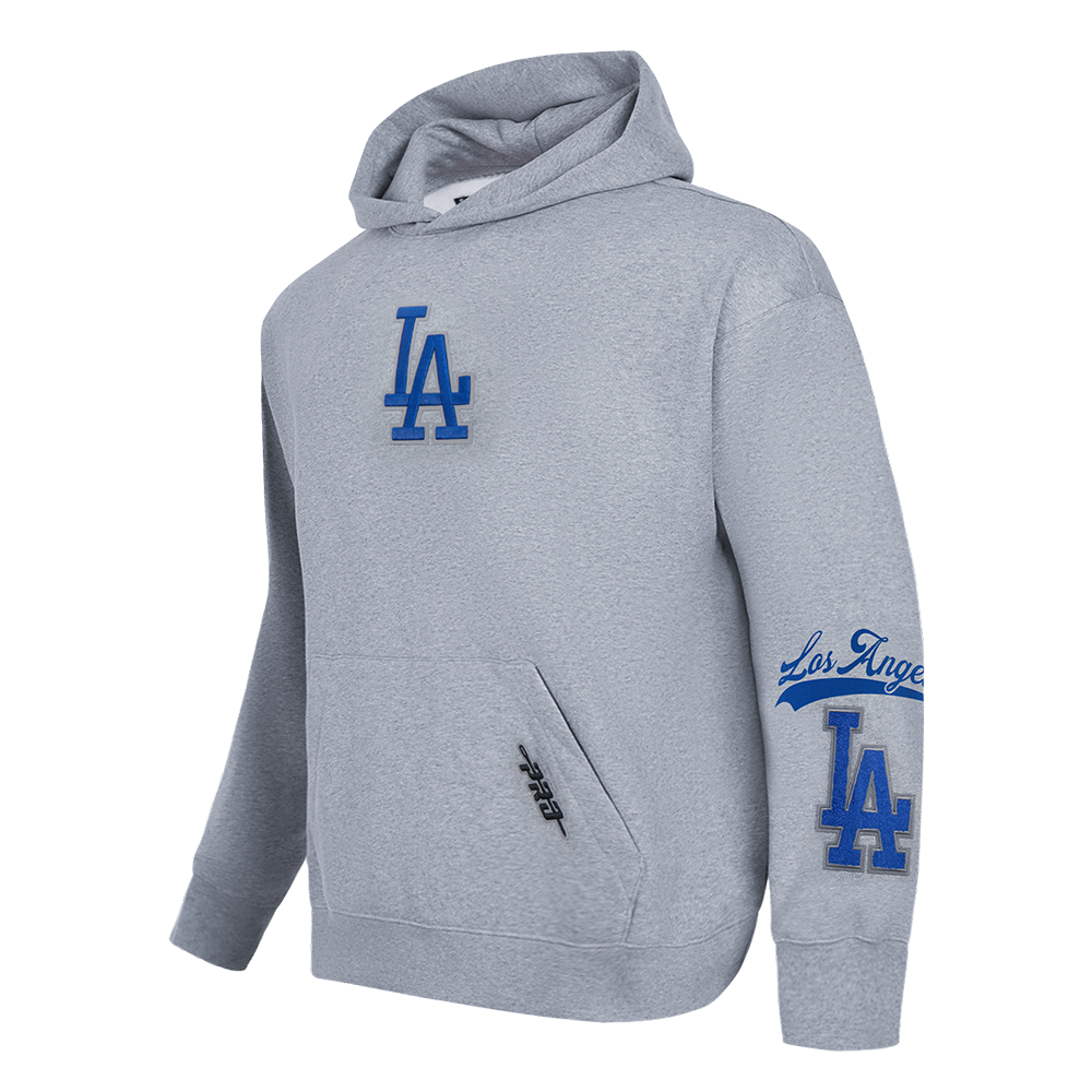 MLB LOS ANGELES DODGERS LIVING LARGE CHANDAIL À CAPUCHON POUR HOMME (GRIS CHINÉ FONCÉ)