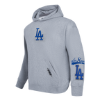 MLB LOS ANGELES DODGERS LIVING LARGE CHANDAIL À CAPUCHON POUR HOMME (GRIS CHINÉ FONCÉ)