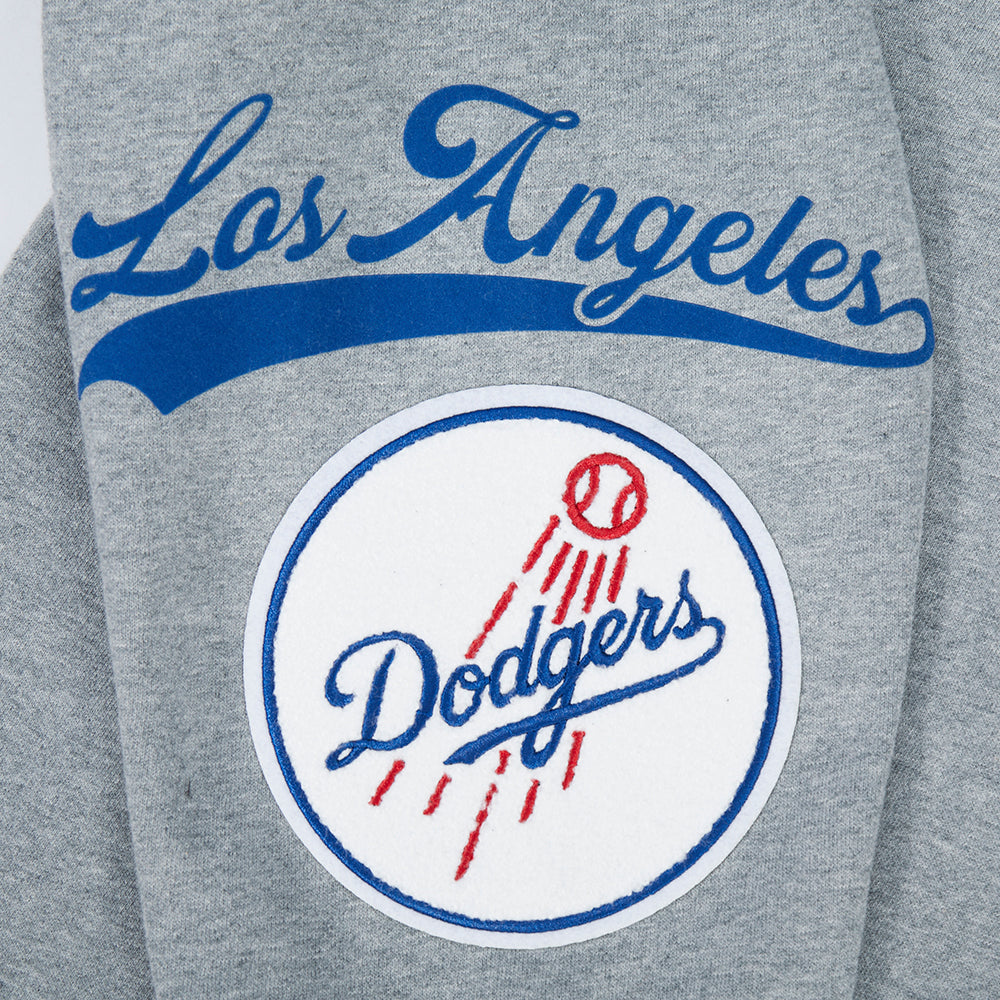 MLB LOS ANGELES DODGERS LIVING LARGE CHANDAIL À CAPUCHON POUR HOMME (GRIS CHINÉ FONCÉ)