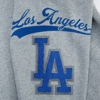 MLB LOS ANGELES DODGERS LIVING LARGE CHANDAIL À CAPUCHON POUR HOMME (GRIS CHINÉ FONCÉ)