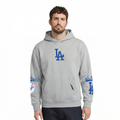 MLB LOS ANGELES DODGERS LIVING LARGE CHANDAIL À CAPUCHON POUR HOMME (GRIS CHINÉ FONCÉ)