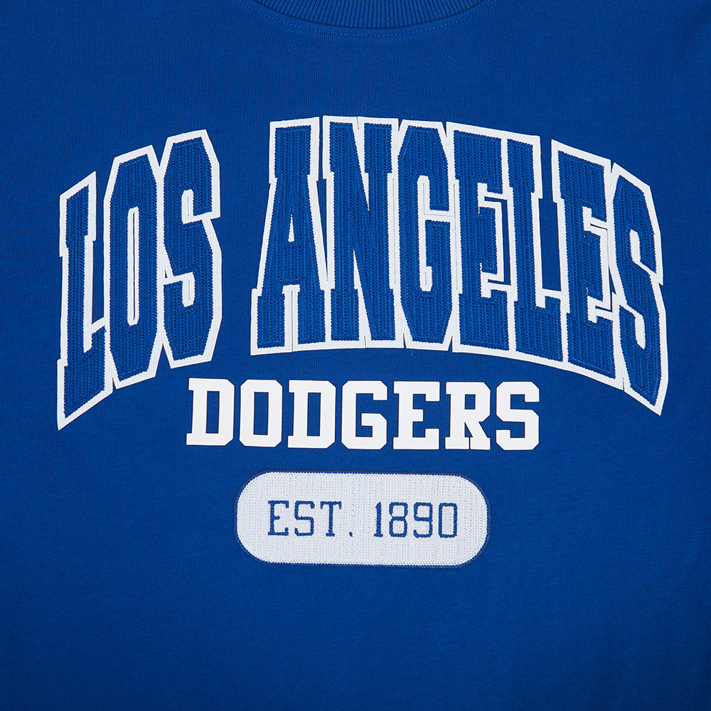 MLB LOS ANGELES DODGERS CITY ARCH CHANDAIL À COL ROND EN MOLLETON POUR HOMME (BLEU DODGER)