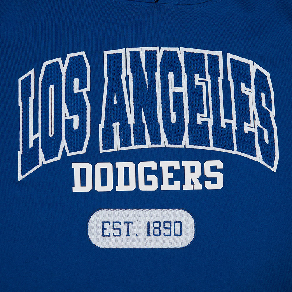MLB LOS ANGELES DODGERS CITY ARCH CHANDAIL À CAPUCHON EN MOLLETON POUR HOMME (BLEU DODGER)