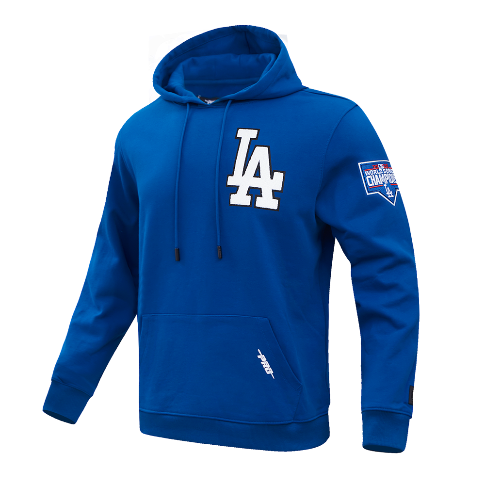 MLB LOS ANGELES DODGERS CLASSIC CHENILLE MEN'S PULLOVER HOODIE (DOGERS BLUE)