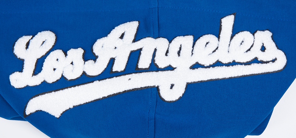 MLB LOS ANGELES DODGERS CLASSIC CHENILLE CHANDAIL À CAPUCHON POUR HOMME (BLEU DODGER)