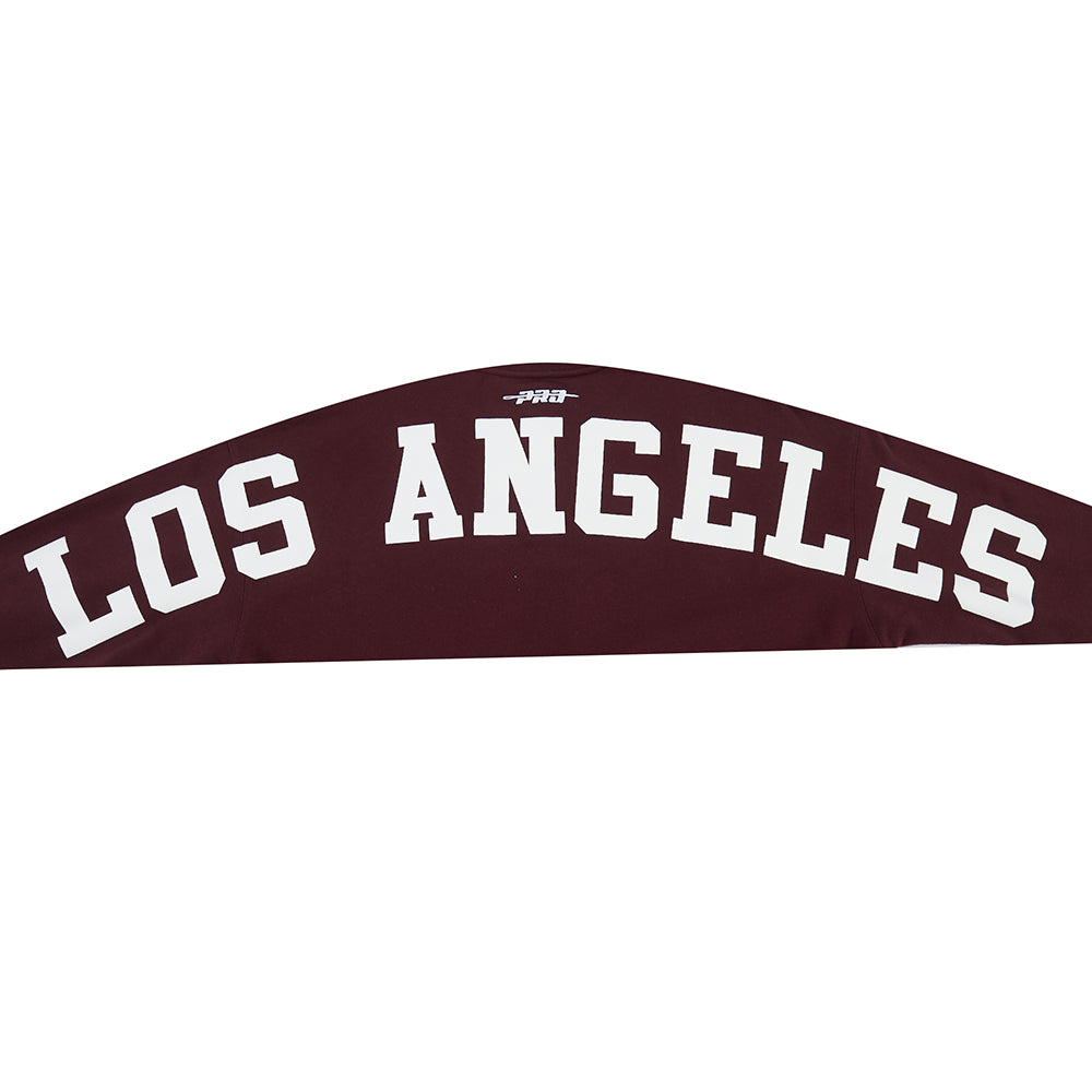 MLB LOS ANGELES DODGERS WINGSPAN CHANDAIL À COL ROND EN MOLLETON À ÉPAULES TOMBANTES V2 POUR HOMME (LIE-DE-VIN)