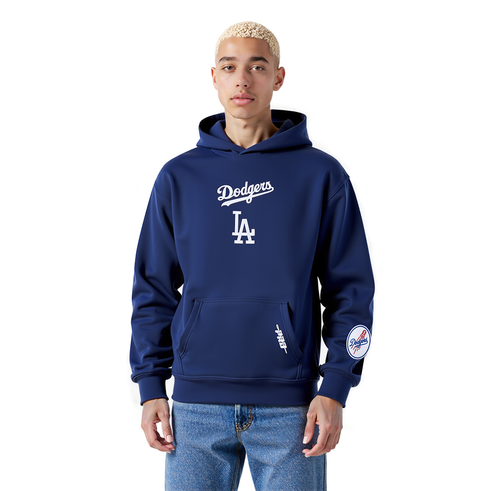MLB LOS ANGELES DODGERS WINGSPAN MEN'S PULLOVER HOODIE (MIDNIGHT NAVY)