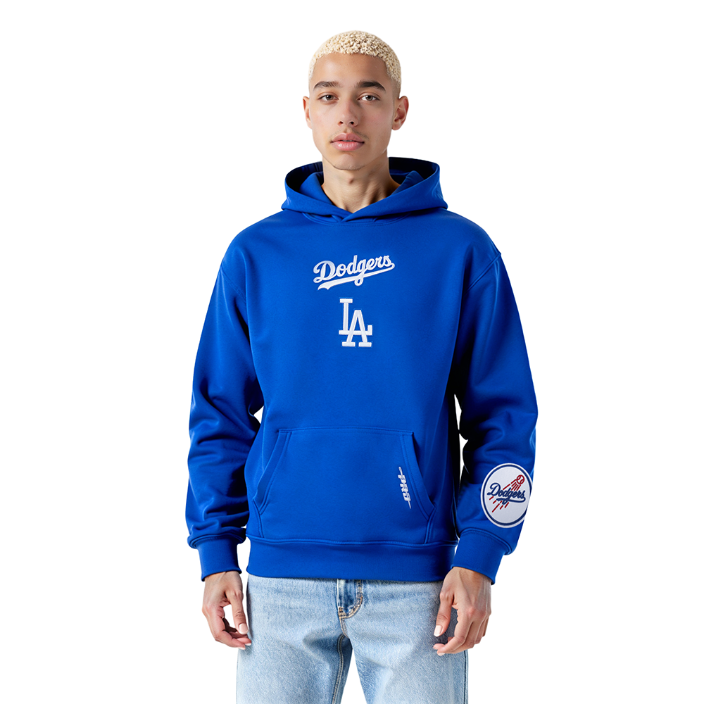 MLB LOS ANGELES DODGERS WINGSPAN MEN'S PULLOVER HOODIE (ROYAL BLUE)
