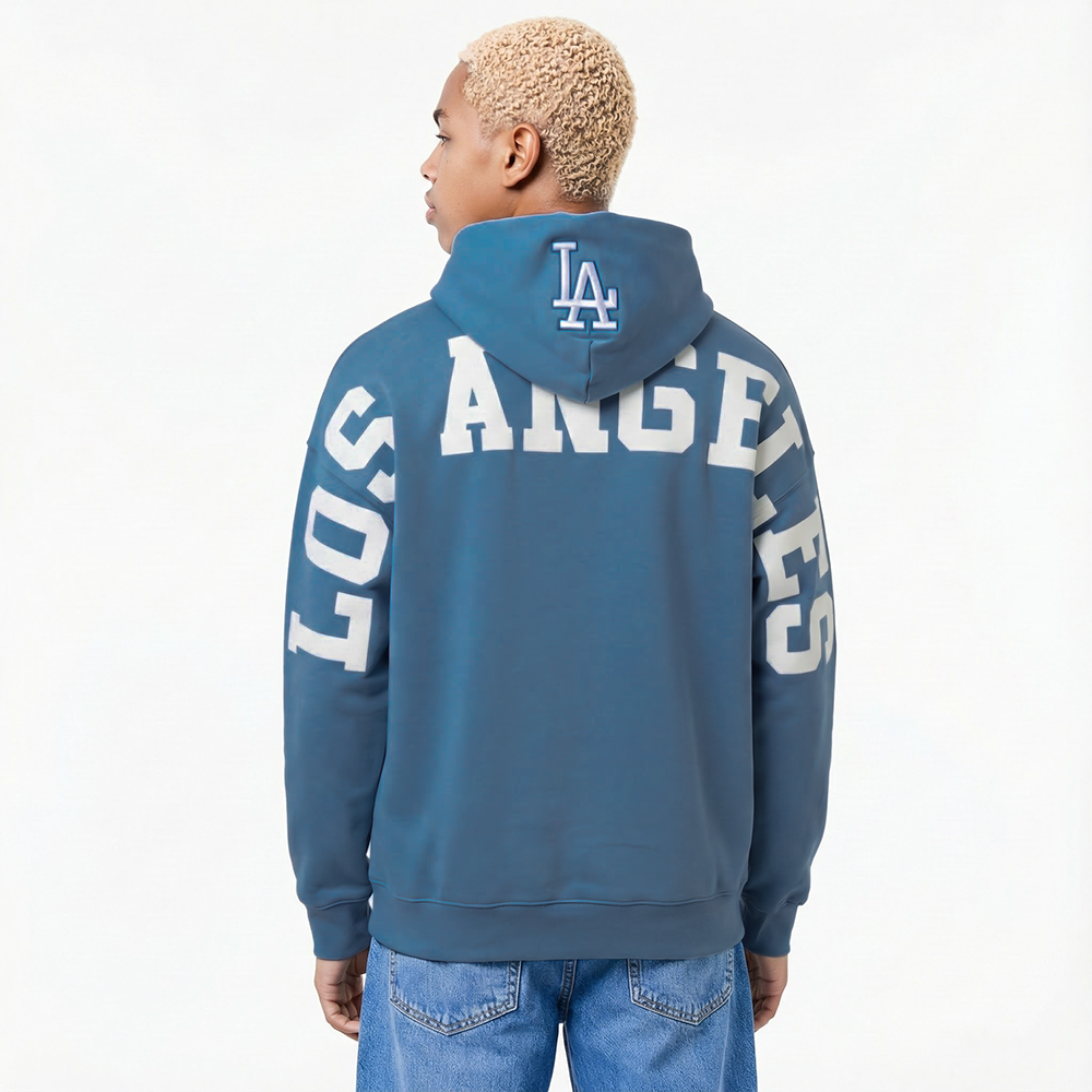 MLB LOS ANGELES DODGERS WINGSPAN MEN'S PULLOVER HOODIE (STOPL BLUE)