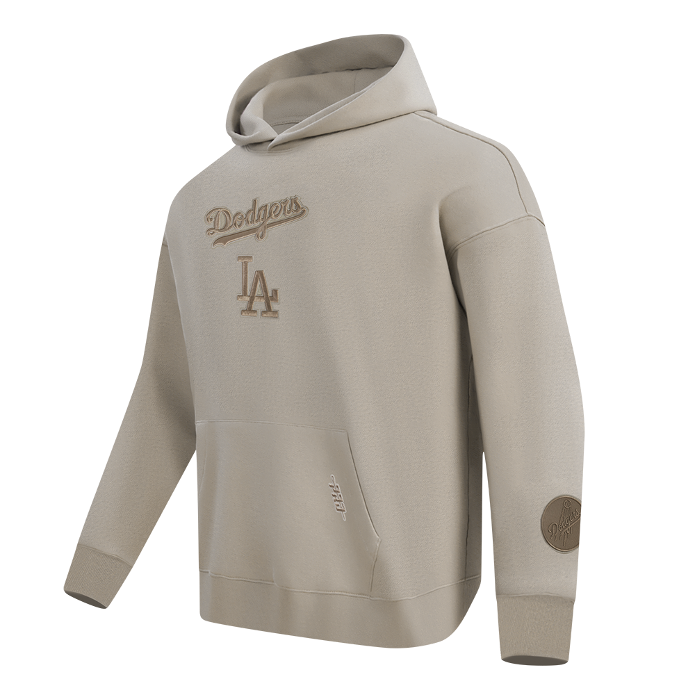 MLB LOS ANGELES DODGERS WINGSPAN MEN'S PULLOVER HOODIE (TAUPE)