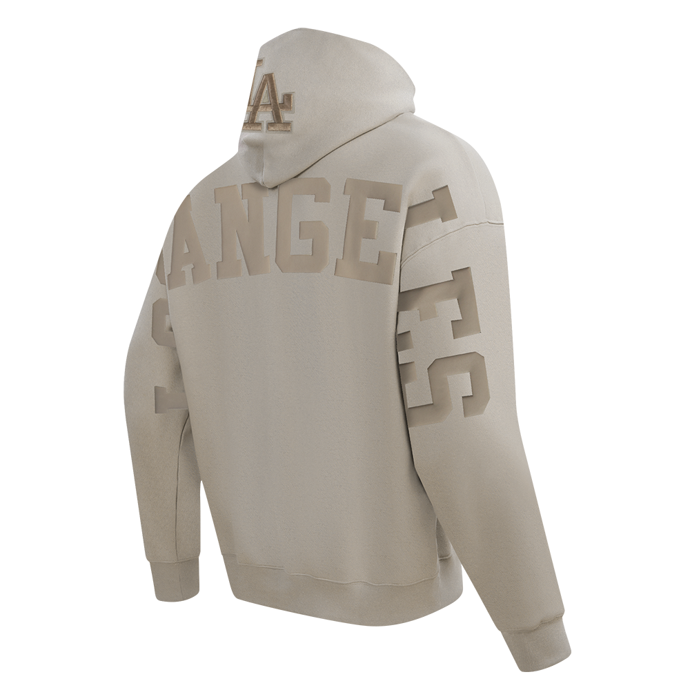 MLB LOS ANGELES DODGERS WINGSPAN MEN'S PULLOVER HOODIE (TAUPE)