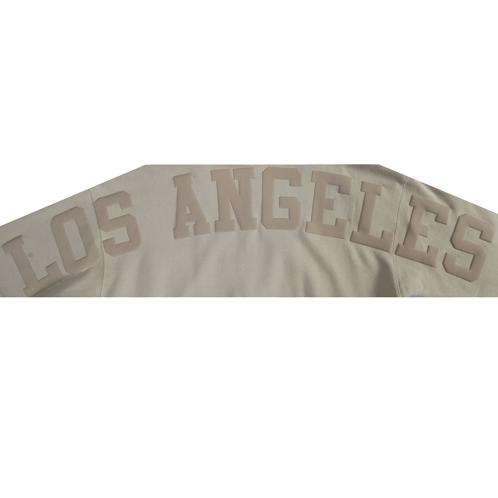 MLB LOS ANGELES DODGERS WINGSPAN MEN'S PULLOVER HOODIE (TAUPE)