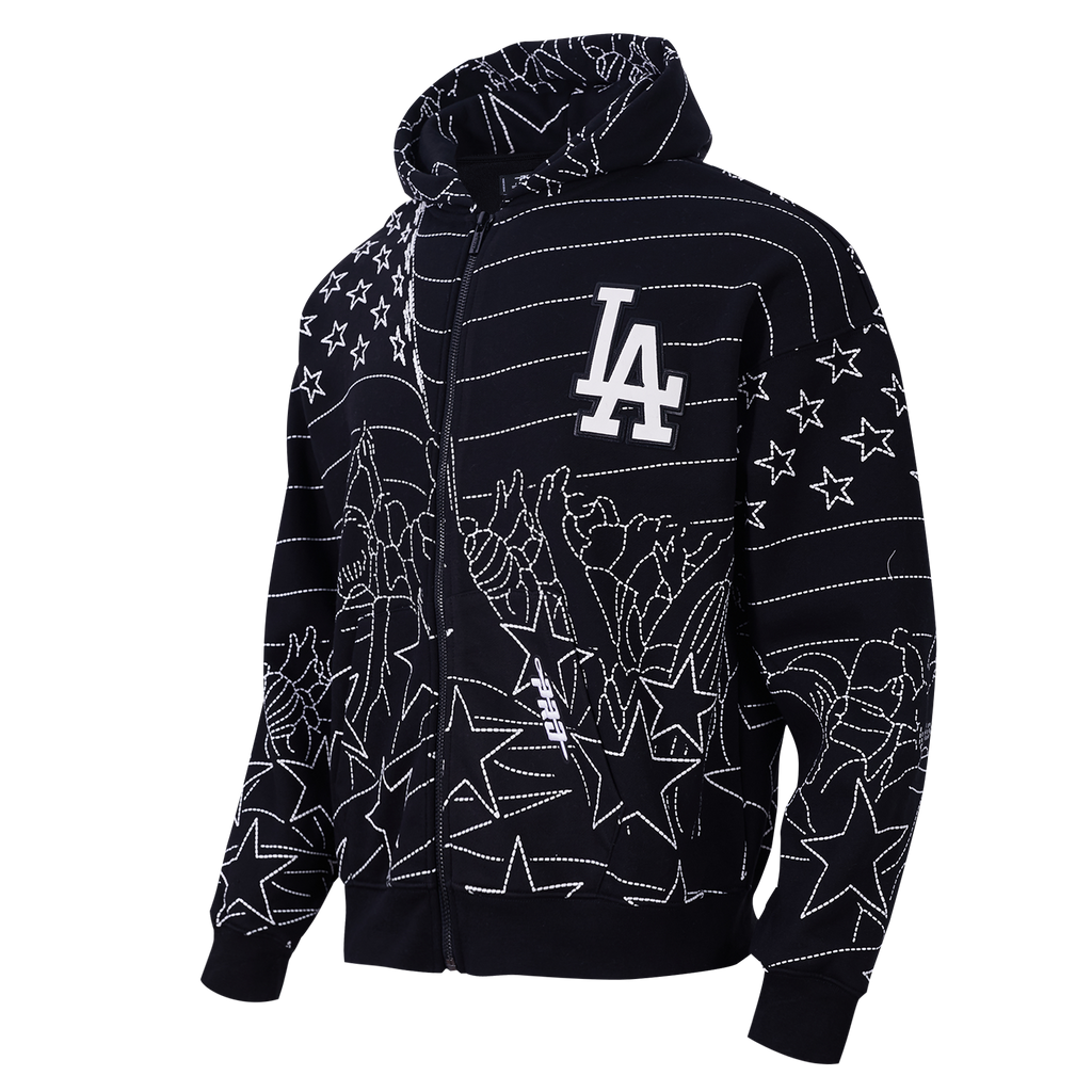 MLB LOS ANGELES DODGERS PRO PREMIUM MEN'S SWEATSHIRT (BLACK)