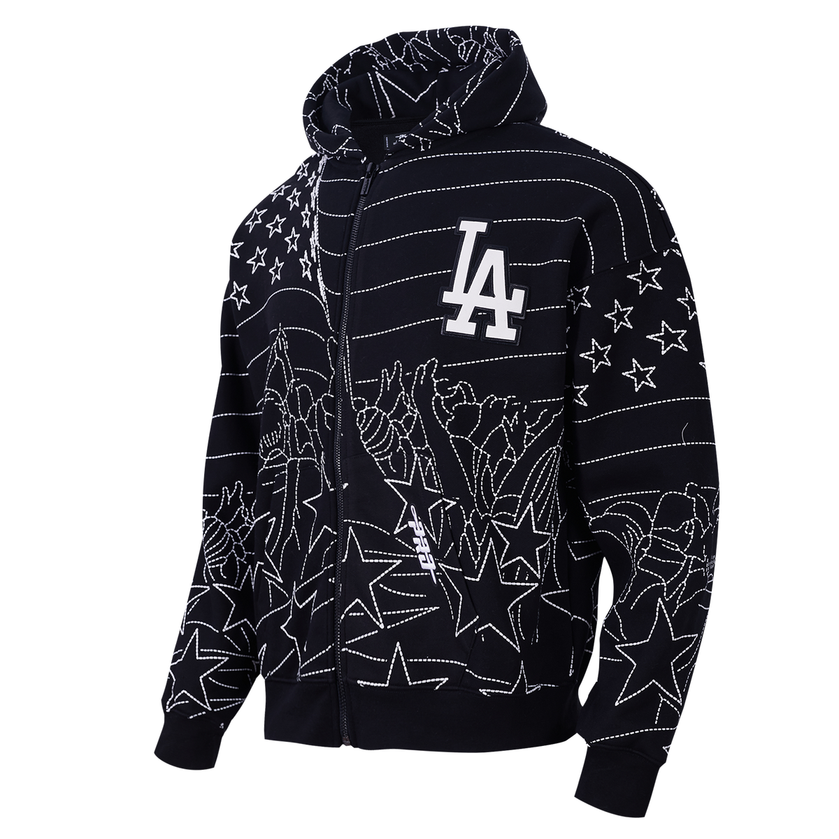 MLB LOS ANGELES DODGERS PRO PREMIUM MEN'S SWEATSHIRT (BLACK)