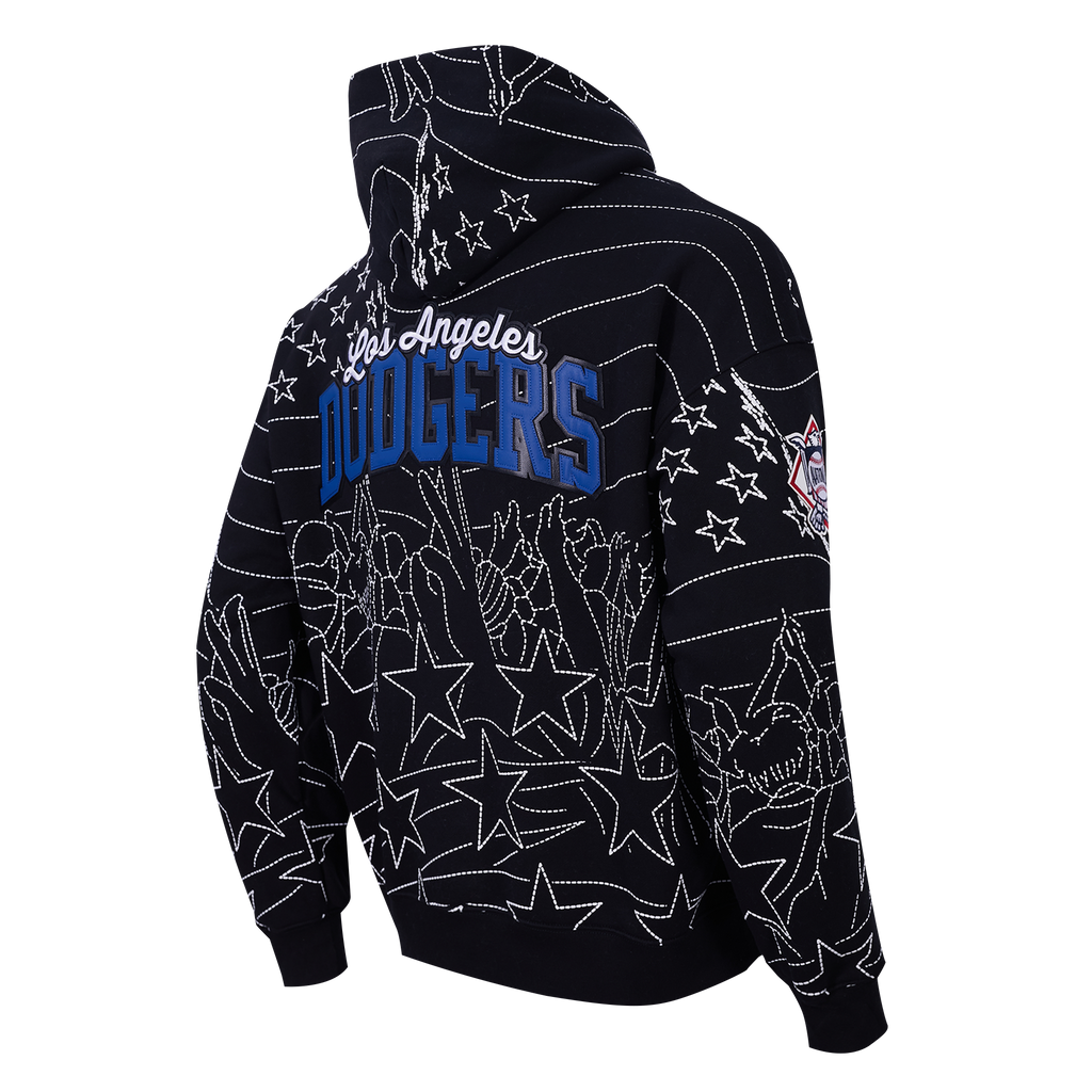 MLB LOS ANGELES DODGERS PRO PREMIUM MEN'S SWEATSHIRT (BLACK)