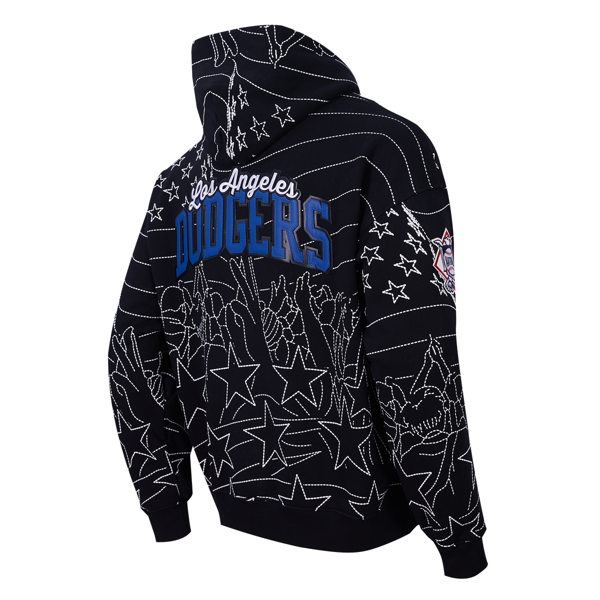 MLB LOS ANGELES DODGERS PRO PREMIUM MEN'S SWEATSHIRT (BLACK)
